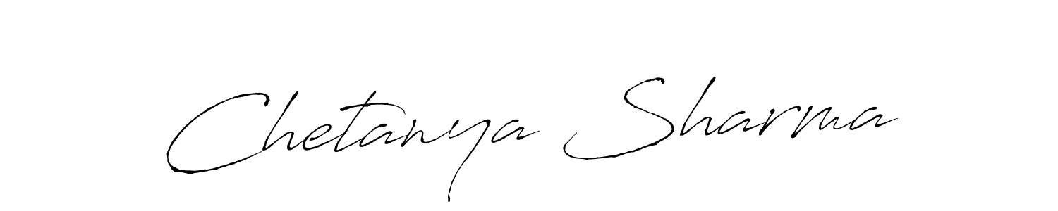 Create a beautiful signature design for name Chetanya Sharma. With this signature (Antro_Vectra) fonts, you can make a handwritten signature for free. Chetanya Sharma signature style 6 images and pictures png