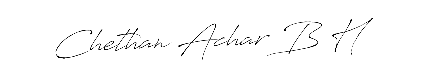 Create a beautiful signature design for name Chethan Achar B H. With this signature (Antro_Vectra) fonts, you can make a handwritten signature for free. Chethan Achar B H signature style 6 images and pictures png