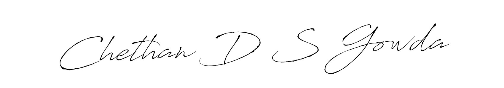 Make a short Chethan D S Gowda signature style. Manage your documents anywhere anytime using Antro_Vectra. Create and add eSignatures, submit forms, share and send files easily. Chethan D S Gowda signature style 6 images and pictures png