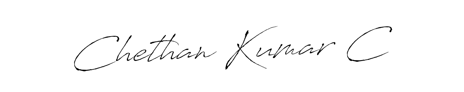 Design your own signature with our free online signature maker. With this signature software, you can create a handwritten (Antro_Vectra) signature for name Chethan Kumar C. Chethan Kumar C signature style 6 images and pictures png