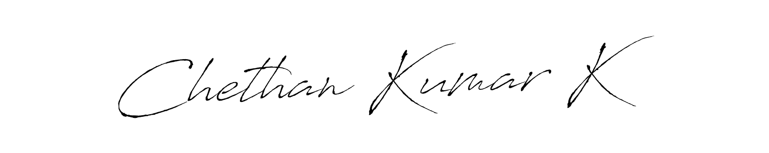 Also we have Chethan Kumar K name is the best signature style. Create professional handwritten signature collection using Antro_Vectra autograph style. Chethan Kumar K signature style 6 images and pictures png