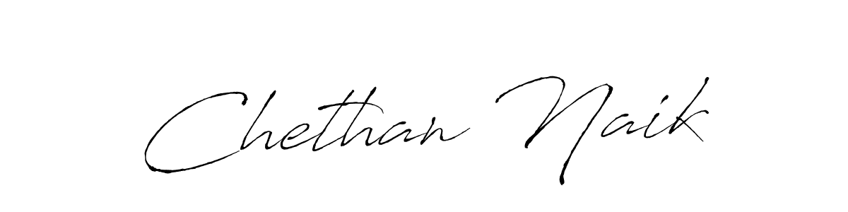 Make a beautiful signature design for name Chethan Naik. With this signature (Antro_Vectra) style, you can create a handwritten signature for free. Chethan Naik signature style 6 images and pictures png