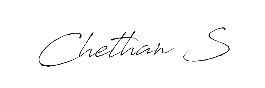 Use a signature maker to create a handwritten signature online. With this signature software, you can design (Antro_Vectra) your own signature for name Chethan S. Chethan S signature style 6 images and pictures png