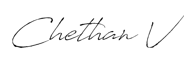 Build your personal autograph collection for name Chethan V with Antro_Vectra design. Browse, select, and save your favorites. Chethan V signature style 6 images and pictures png