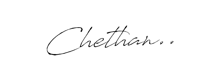 Antro_Vectra is a professional signature style that is perfect for those who want to add a touch of class to their signature. It is also a great choice for those who want to make their signature more unique. Get Chethan.. name to fancy signature for free. Chethan.. signature style 6 images and pictures png