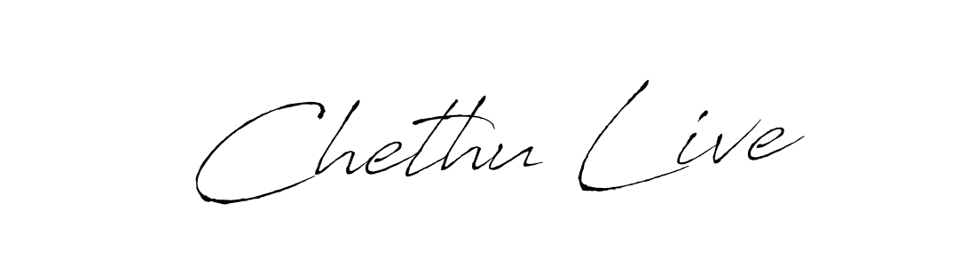 Design your own signature with our free online signature maker. With this signature software, you can create a handwritten (Antro_Vectra) signature for name Chethu Live. Chethu Live signature style 6 images and pictures png