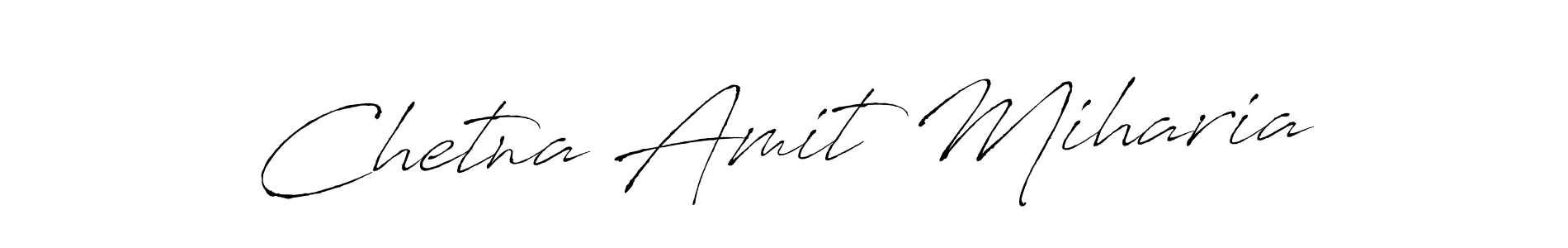 Chetna Amit Miharia stylish signature style. Best Handwritten Sign (Antro_Vectra) for my name. Handwritten Signature Collection Ideas for my name Chetna Amit Miharia. Chetna Amit Miharia signature style 6 images and pictures png