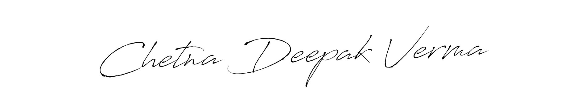 Design your own signature with our free online signature maker. With this signature software, you can create a handwritten (Antro_Vectra) signature for name Chetna Deepak Verma. Chetna Deepak Verma signature style 6 images and pictures png