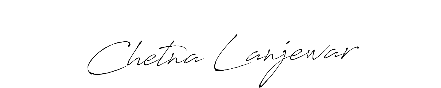 Make a beautiful signature design for name Chetna Lanjewar. With this signature (Antro_Vectra) style, you can create a handwritten signature for free. Chetna Lanjewar signature style 6 images and pictures png