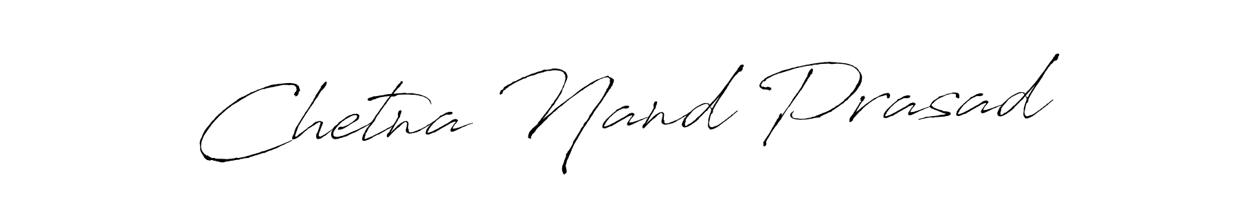 How to make Chetna Nand Prasad name signature. Use Antro_Vectra style for creating short signs online. This is the latest handwritten sign. Chetna Nand Prasad signature style 6 images and pictures png
