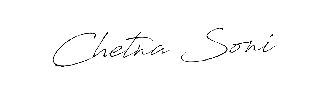 Make a beautiful signature design for name Chetna Soni. With this signature (Antro_Vectra) style, you can create a handwritten signature for free. Chetna Soni signature style 6 images and pictures png