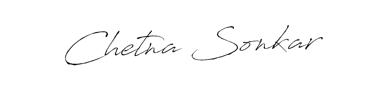 Use a signature maker to create a handwritten signature online. With this signature software, you can design (Antro_Vectra) your own signature for name Chetna Sonkar. Chetna Sonkar signature style 6 images and pictures png