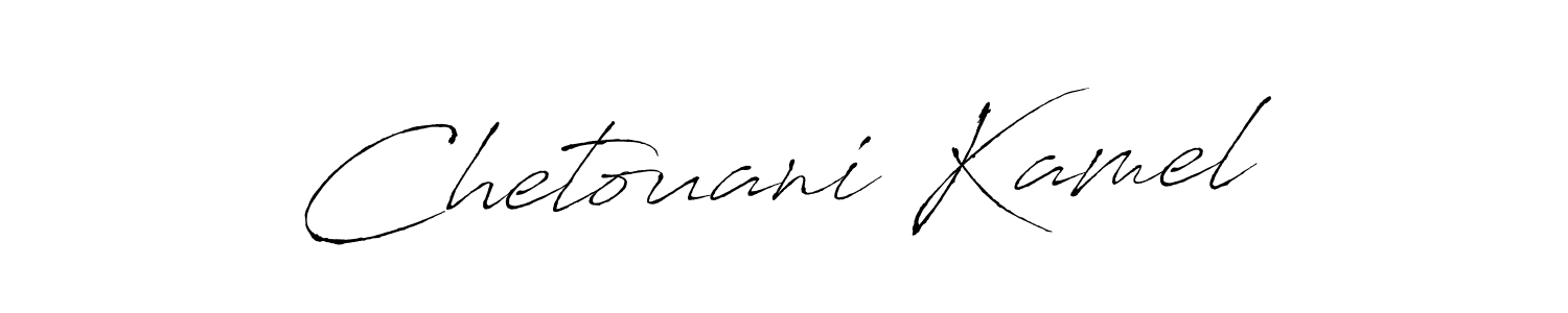 Create a beautiful signature design for name Chetouani Kamel. With this signature (Antro_Vectra) fonts, you can make a handwritten signature for free. Chetouani Kamel signature style 6 images and pictures png