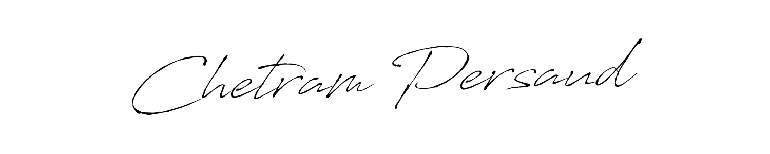 How to make Chetram Persaud signature? Antro_Vectra is a professional autograph style. Create handwritten signature for Chetram Persaud name. Chetram Persaud signature style 6 images and pictures png