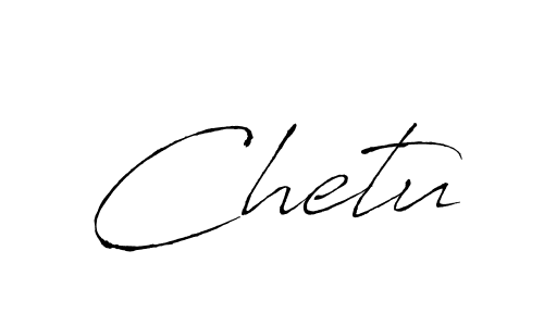 Make a beautiful signature design for name Chetu. With this signature (Antro_Vectra) style, you can create a handwritten signature for free. Chetu signature style 6 images and pictures png