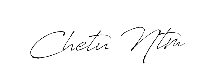 This is the best signature style for the Chetu Ntm name. Also you like these signature font (Antro_Vectra). Mix name signature. Chetu Ntm signature style 6 images and pictures png