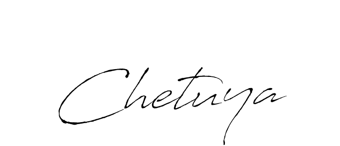 Design your own signature with our free online signature maker. With this signature software, you can create a handwritten (Antro_Vectra) signature for name Chetuya. Chetuya signature style 6 images and pictures png