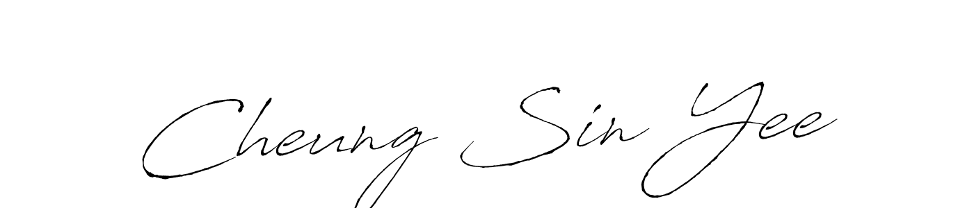 Design your own signature with our free online signature maker. With this signature software, you can create a handwritten (Antro_Vectra) signature for name Cheung Sin Yee. Cheung Sin Yee signature style 6 images and pictures png