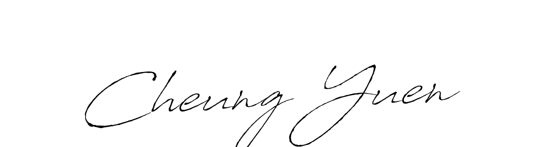 Antro_Vectra is a professional signature style that is perfect for those who want to add a touch of class to their signature. It is also a great choice for those who want to make their signature more unique. Get Cheung Yuen name to fancy signature for free. Cheung Yuen signature style 6 images and pictures png