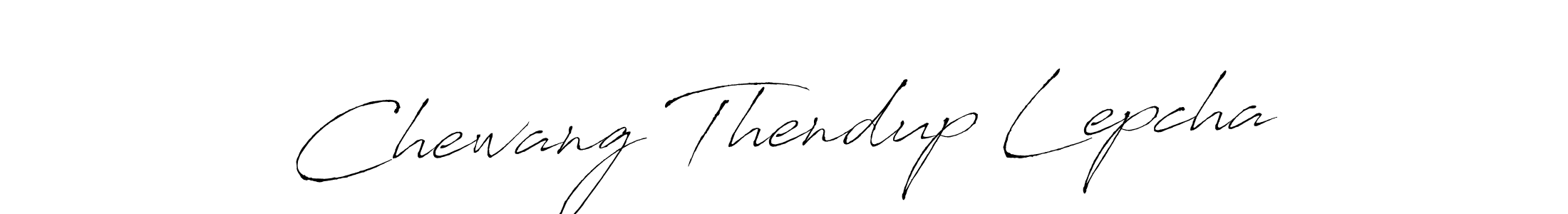 Chewang Thendup Lepcha stylish signature style. Best Handwritten Sign (Antro_Vectra) for my name. Handwritten Signature Collection Ideas for my name Chewang Thendup Lepcha. Chewang Thendup Lepcha signature style 6 images and pictures png