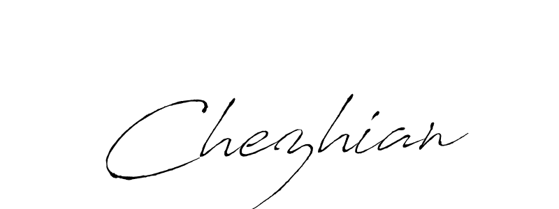 Use a signature maker to create a handwritten signature online. With this signature software, you can design (Antro_Vectra) your own signature for name Chezhian. Chezhian signature style 6 images and pictures png