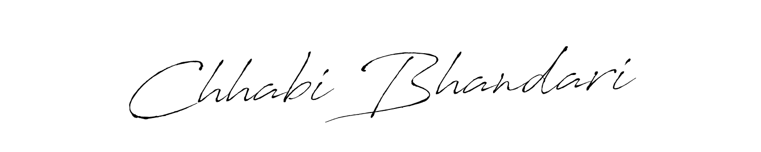 Chhabi Bhandari stylish signature style. Best Handwritten Sign (Antro_Vectra) for my name. Handwritten Signature Collection Ideas for my name Chhabi Bhandari. Chhabi Bhandari signature style 6 images and pictures png