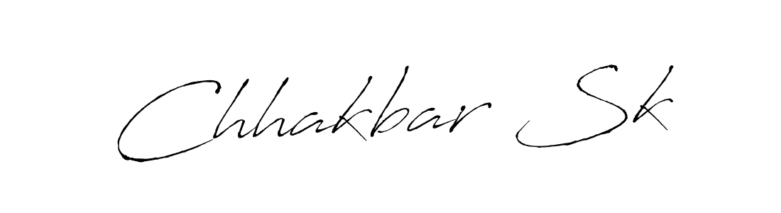 Make a beautiful signature design for name Chhakbar Sk. With this signature (Antro_Vectra) style, you can create a handwritten signature for free. Chhakbar Sk signature style 6 images and pictures png