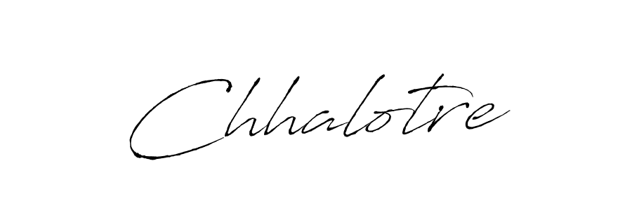 Design your own signature with our free online signature maker. With this signature software, you can create a handwritten (Antro_Vectra) signature for name Chhalotre. Chhalotre signature style 6 images and pictures png