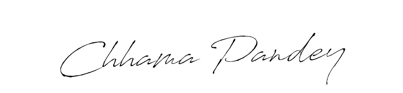 Design your own signature with our free online signature maker. With this signature software, you can create a handwritten (Antro_Vectra) signature for name Chhama Pandey. Chhama Pandey signature style 6 images and pictures png