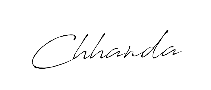 Chhanda stylish signature style. Best Handwritten Sign (Antro_Vectra) for my name. Handwritten Signature Collection Ideas for my name Chhanda. Chhanda signature style 6 images and pictures png