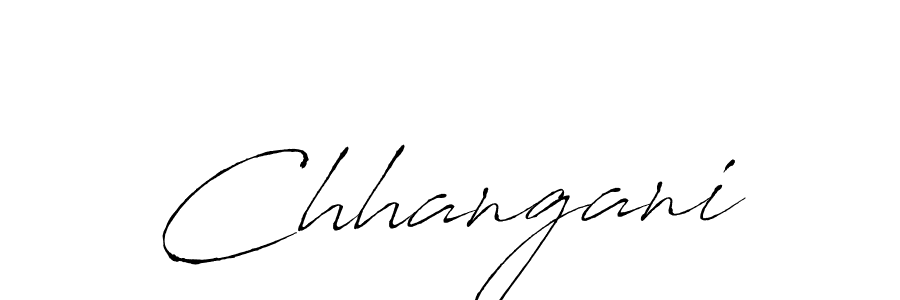 Make a beautiful signature design for name Chhangani. With this signature (Antro_Vectra) style, you can create a handwritten signature for free. Chhangani signature style 6 images and pictures png