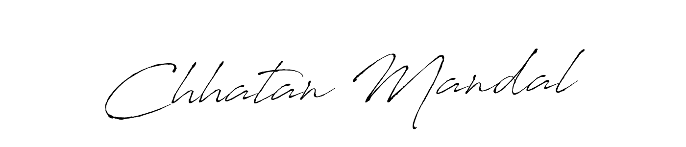 How to make Chhatan Mandal name signature. Use Antro_Vectra style for creating short signs online. This is the latest handwritten sign. Chhatan Mandal signature style 6 images and pictures png