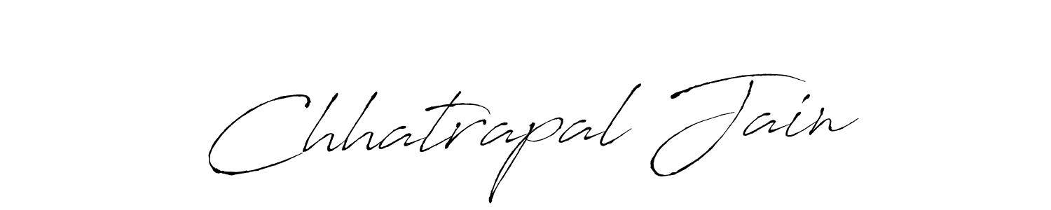 Design your own signature with our free online signature maker. With this signature software, you can create a handwritten (Antro_Vectra) signature for name Chhatrapal Jain. Chhatrapal Jain signature style 6 images and pictures png