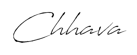 Upgrade your professional image with Chhava signature created with Antro_Vectra font. Fast, free, and watermark-free download. Chhava signature style 6 images and pictures png