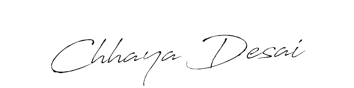 It looks lik you need a new signature style for name Chhaya Desai. Design unique handwritten (Antro_Vectra) signature with our free signature maker in just a few clicks. Chhaya Desai signature style 6 images and pictures png