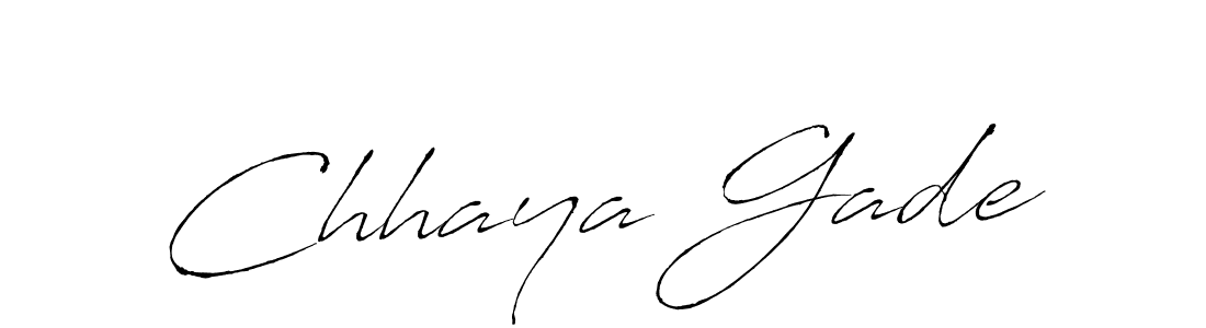 How to make Chhaya Gade signature? Antro_Vectra is a professional autograph style. Create handwritten signature for Chhaya Gade name. Chhaya Gade signature style 6 images and pictures png