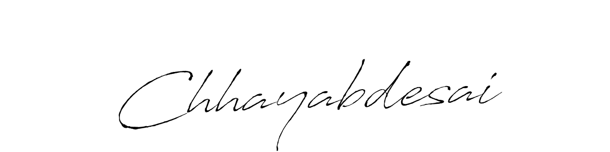 Also we have Chhayabdesai name is the best signature style. Create professional handwritten signature collection using Antro_Vectra autograph style. Chhayabdesai signature style 6 images and pictures png