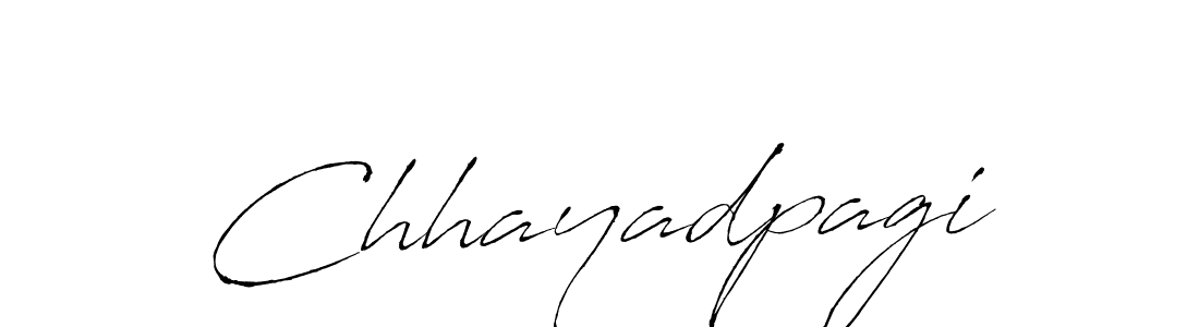 Use a signature maker to create a handwritten signature online. With this signature software, you can design (Antro_Vectra) your own signature for name Chhayadpagi. Chhayadpagi signature style 6 images and pictures png