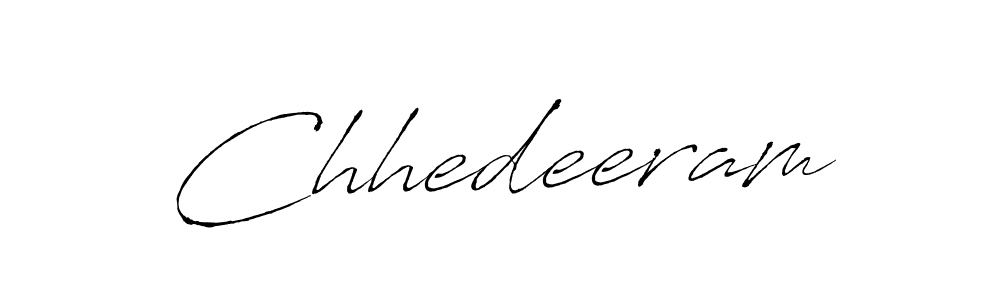 How to make Chhedeeram name signature. Use Antro_Vectra style for creating short signs online. This is the latest handwritten sign. Chhedeeram signature style 6 images and pictures png