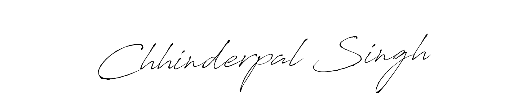 How to make Chhinderpal Singh name signature. Use Antro_Vectra style for creating short signs online. This is the latest handwritten sign. Chhinderpal Singh signature style 6 images and pictures png
