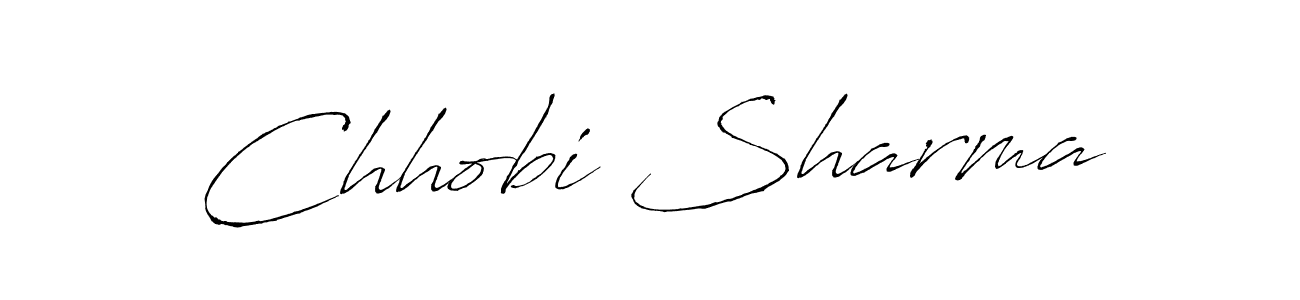 How to make Chhobi Sharma name signature. Use Antro_Vectra style for creating short signs online. This is the latest handwritten sign. Chhobi Sharma signature style 6 images and pictures png