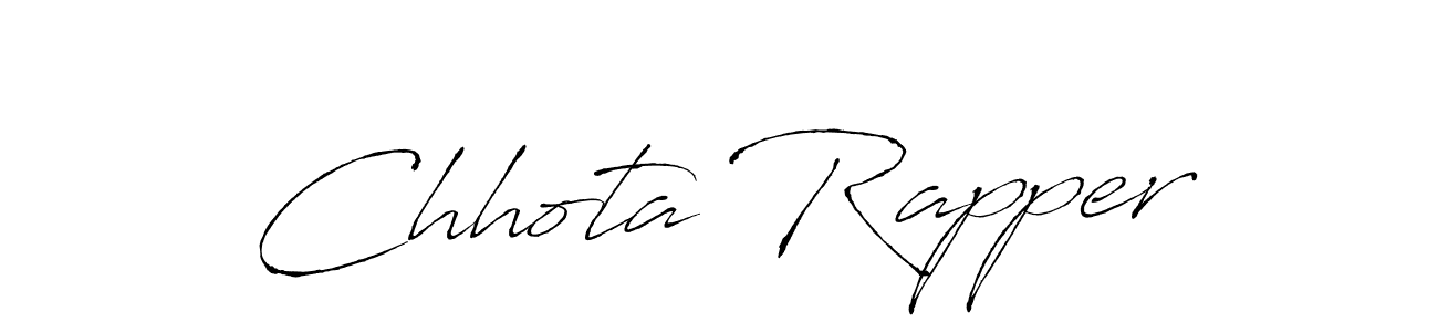 How to make Chhota Rapper signature? Antro_Vectra is a professional autograph style. Create handwritten signature for Chhota Rapper name. Chhota Rapper signature style 6 images and pictures png