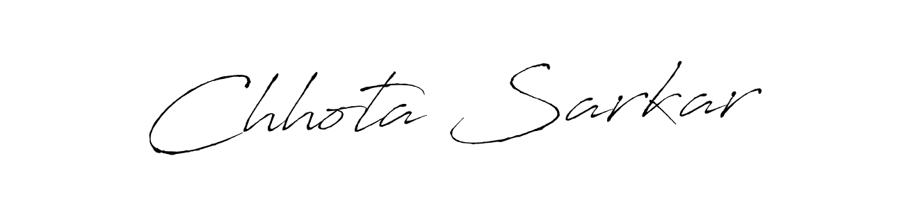 Create a beautiful signature design for name Chhota Sarkar. With this signature (Antro_Vectra) fonts, you can make a handwritten signature for free. Chhota Sarkar signature style 6 images and pictures png