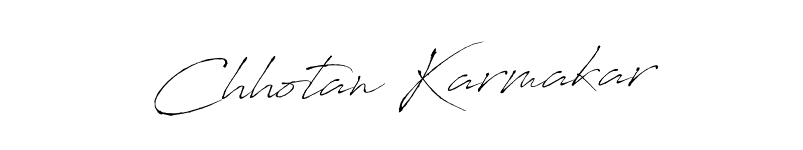 Antro_Vectra is a professional signature style that is perfect for those who want to add a touch of class to their signature. It is also a great choice for those who want to make their signature more unique. Get Chhotan Karmakar name to fancy signature for free. Chhotan Karmakar signature style 6 images and pictures png