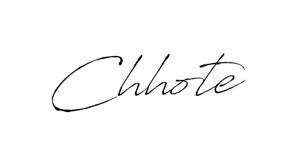 Create a beautiful signature design for name Chhote. With this signature (Antro_Vectra) fonts, you can make a handwritten signature for free. Chhote signature style 6 images and pictures png