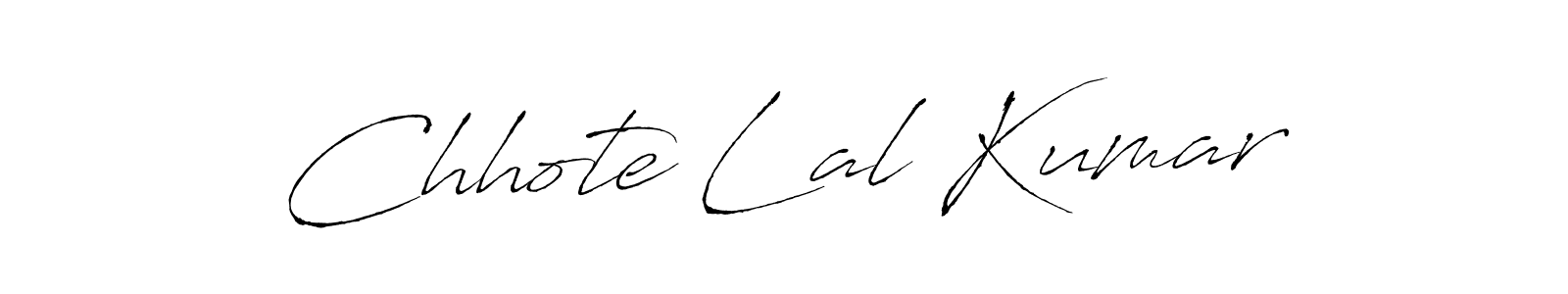 Make a beautiful signature design for name Chhote Lal Kumar. With this signature (Antro_Vectra) style, you can create a handwritten signature for free. Chhote Lal Kumar signature style 6 images and pictures png