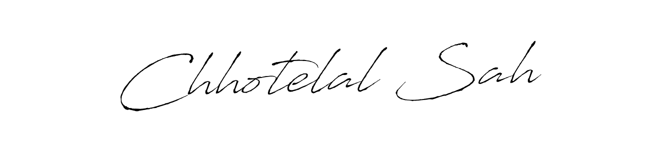 How to make Chhotelal Sah signature? Antro_Vectra is a professional autograph style. Create handwritten signature for Chhotelal Sah name. Chhotelal Sah signature style 6 images and pictures png
