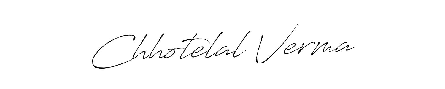 How to make Chhotelal Verma name signature. Use Antro_Vectra style for creating short signs online. This is the latest handwritten sign. Chhotelal Verma signature style 6 images and pictures png