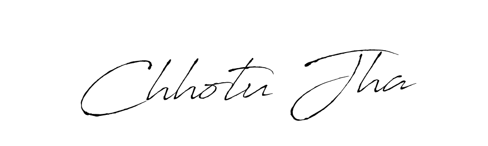 Design your own signature with our free online signature maker. With this signature software, you can create a handwritten (Antro_Vectra) signature for name Chhotu Jha. Chhotu Jha signature style 6 images and pictures png