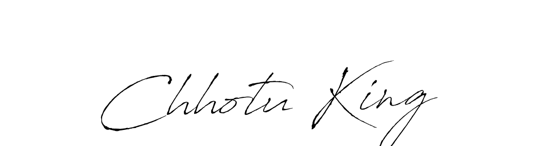 Create a beautiful signature design for name Chhotu King. With this signature (Antro_Vectra) fonts, you can make a handwritten signature for free. Chhotu King signature style 6 images and pictures png